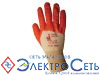 Перчатки защитные c частичным нитриловым покрытием, подкладка 100% хлопок, цвет оранжевый, размер L