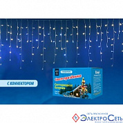 Гирлянда LED, бахрома,IP44, т/белый/белый,3,0м х0,7м,эф.мерц,200LED,соедULD-B3010-200/TTK WW/W Uniel