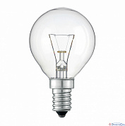 Лампа  E14  накаливания  шар  40W  230V ДШ-40 (192)
