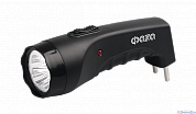 Фонарь ручной LED AccuF2-L04-bk двойного назначения черный аккумуляторный ФАZА