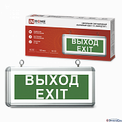 Светильник аварийный LED СДБО-115 "ВЫХОД EXIT" 3 часа NI-CD AC/DC односторонний IN HOME