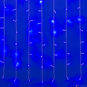 Гирлянда LED,  занавес, IP20, синий, 1,5м х 1,0м, с контр,проз.пр160LED ULD-C1510-160/DTA BL UNIEL