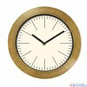 Часы настенные из древесины золото 29 см Innova W09651  ЭРА