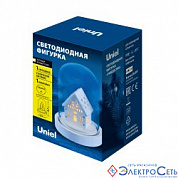 Фигура LED Рождество3 на бат. CR2032 (в/к). т/ белый свет. IP20 ULD-F030WARM WHITE XMAS3 Uniel