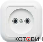 Розетка 1п б/з белый ВАЛЕНТИНА