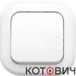 Выключатель 1кл белый ВАЛЕНТИНА