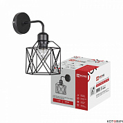 Бра настенное 1*E27 60W LOFT ATIKO-WL-E27-BL черный IN HOME