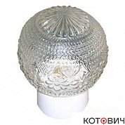 Шар стекло Ромашка D5-9 Ø150 прозрачный  