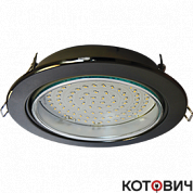 Светильник точечный GX70 черный хром H5 53x151  Ecola