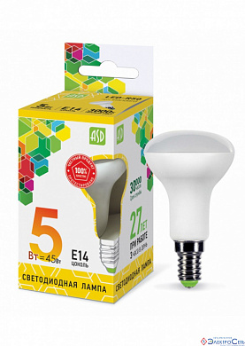 Лампа  E14  LED  R50    5W  3000K  FR  450Lm  230V  ASD