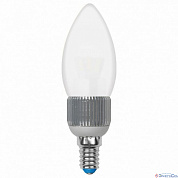 Лампа  E14  LED  Свеча    5W  4000К  410Lm  220V  C37P NW/FR/DIM аналог 40Вт UNIEL