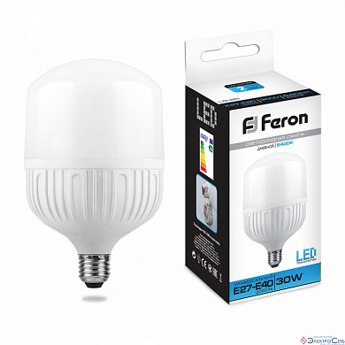 Лампа  E27-E40  LED   30W  6400K  T80  FR  2800Lm  230V  LB-65  Feron