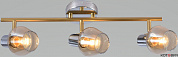 Спот  3*E27 60W AU21102/3 CR+GOLD Хром+Золото