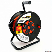 Удл. на кат. 4гн 50м с/з, ПВС 3*1,5, 16А, IP44, оранжевый, (29408), STD03-44-50 Stekker