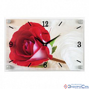 Часы настенные "Красная роза" 2030-07 "21Век"