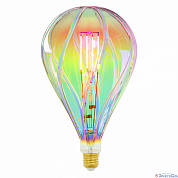 Лампа  E27  LED  Груша   5W  2250K,  радужная колба  400Lm  220V SF31-SOHO/CW RAINBOW GLS77RB UNIEL