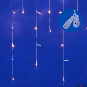 Гирлянда LED, бахрома,IP44, т.бел/бел, 25,0м х0,6м, эф.мерц, 440LED, соед ULD-B25006-440/TTK WW/W 