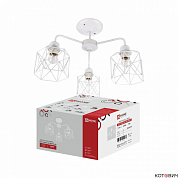 Люстра потолочная 3*E27 60W LOFT ATIKO-СN-3E27R-WH белый IN HOME