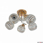 Люстра потолочная 5*E27 60W 12264/5FGD+WT WT+CL+GD