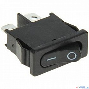 Выключатель клавишный ON-OFF черный Mini 250V 6А (2с) REXANT