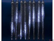 Занавес LED фигур. IP44  белый 2,7х0,42м.10 подв. 210LED прозр.пр, соед.ULD-E3005-300/DTK W IC UNIEL