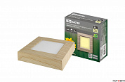 Светильник LED накл квадр  6W 3000K 120*120*32 мм 530Lm cосна "Даунлайт" СПО IP20 TDM