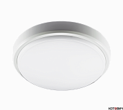 Светильник круг LED 12W 4000К 900Lm PBH - PC2-RA d155*50мм белый IP65 Jazzway
