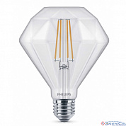 Лампа  E27  LED  Кристалл   5W  2700К  CL  500Lm  220V Diamond Philips Classic