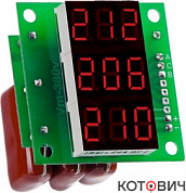 Вольтметр Вм-14 (3*220В) (синий) без корпуса DigiTOP