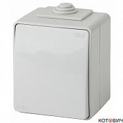 Переключатель 1кл серый IP65 Эра Эксперт