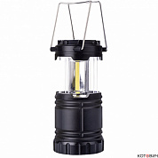 Фонарь кемпинговый LED СL 03S 3W 200Lm 3xAAA раскладной серый IN HOME