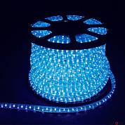 Дюралайт синий+белый на свет-х 18*11мм 3жилы 72LED на 1м Feron (50м)            