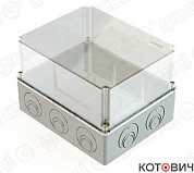 КП ОП   прям  240х195х165  IP55  с прозр крышкой, с монтажной платой  GREENEL(4)