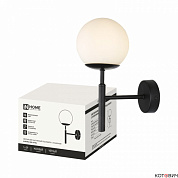Бра настенное 1*G9 50W AURORA ONE-G9-BL матовый плафон, черный корпус IN HOME