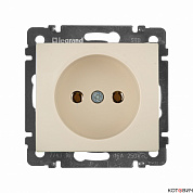 Розетка механизм 1п б/з слоновая кость VALENA  774316