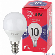 Лампа  E14  LED  Шар  10W  6500К  P45  FR  800Lm  230V  P45-10W-865-E14 R ЭРА RED LINE 