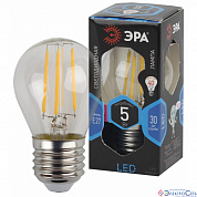 Лампа  E27  F-LED  Шар    5W  4000K  P45  CL  400Lm  220V  ЭРА