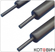Трубка ТУТ  3/1 черная c клеем (REXANT)
