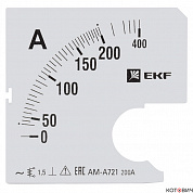 Шкала сменная для A721  200/5А-1,5 EKF