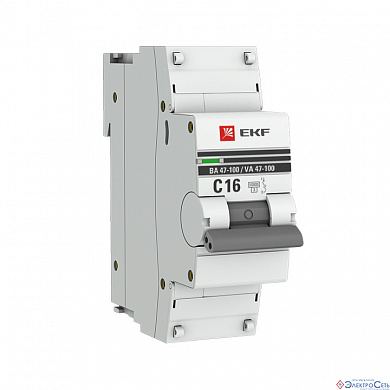 1п   16 А   ВА 47-100   ЭКФ(12) "С" PROxima