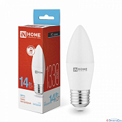 Лампа  E27  LED  Свеча  14W  6500K  C37  FR  1330Lm  230V  LED-СВЕЧА-VC IN HOME