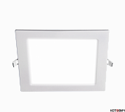 Светильник LED встр квадр 18W 4000К 220x220мм1200Lm WH PPL-S IP40 Jazzway