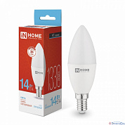 Лампа  E14  LED  Свеча  14W  6500K  C37  FR  1330Lm  230V LED-СВЕЧА-VC IN HOME