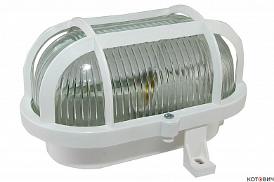 Светильник НБП 02-60-004.03У "Евро" корпус и защитная сетка, белый 60W Е27 IP54 TDM