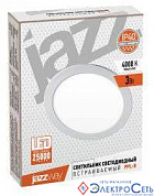 Светильник LED встр кругл  3W 6500K d90(70)мм WH PPL-R IP40 Jazzway 