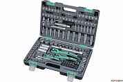 Набор инструментов 151 предметов, 1/4", 3/8", 1/2", Cr-V, S2, усиленный кейс, Stels