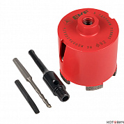 Коронка в сборе алмазная по бетону Ø 82 х M16 SDS-plus DCH-82 Laser EKF Expert