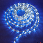 Дюралайт белый на свет-х d10 24LED на 1м, 8 режимов UNIEL (25м Готовое решение)