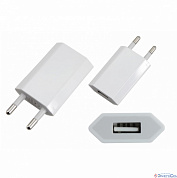 Сетевое зарядное устройство iPhone/iPod USB белое (СЗУ) (5 V, 1000 mA) REXANT