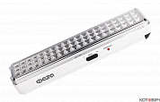 Фонарь кемпенговый LED 2в1 аварийный AccuF9-L60-wh белый ФАЗА